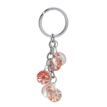 Load image into Gallery viewer, Glass Dried Flower Round Keychain
