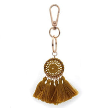 Load image into Gallery viewer, Cotton Dream Catcher Keychain