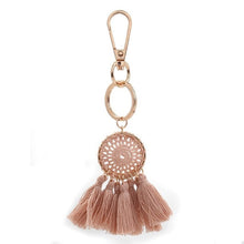 Load image into Gallery viewer, Cotton Dream Catcher Keychain