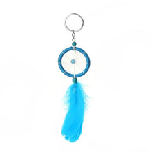 Load image into Gallery viewer, Feather Keychain &amp; Keyring Dream Catcher